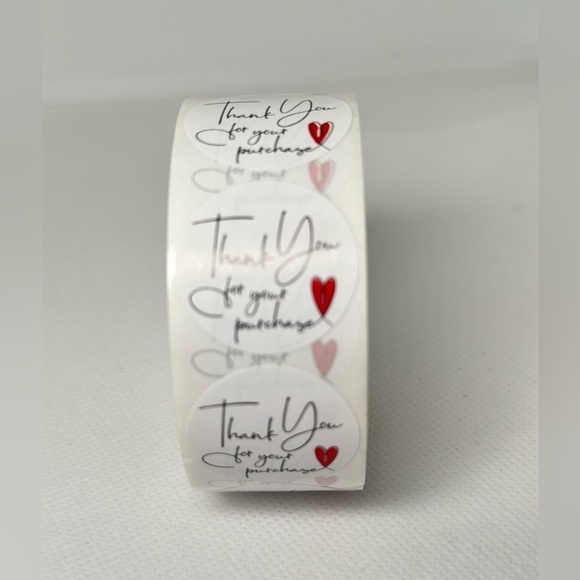 thank you for your purchase stickers | shipping supplies for business 1" - Picture 7 of 8